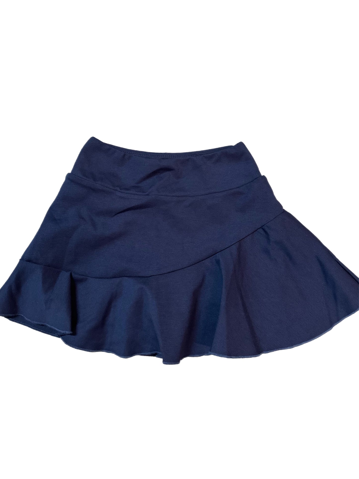 Ruffle skort navy