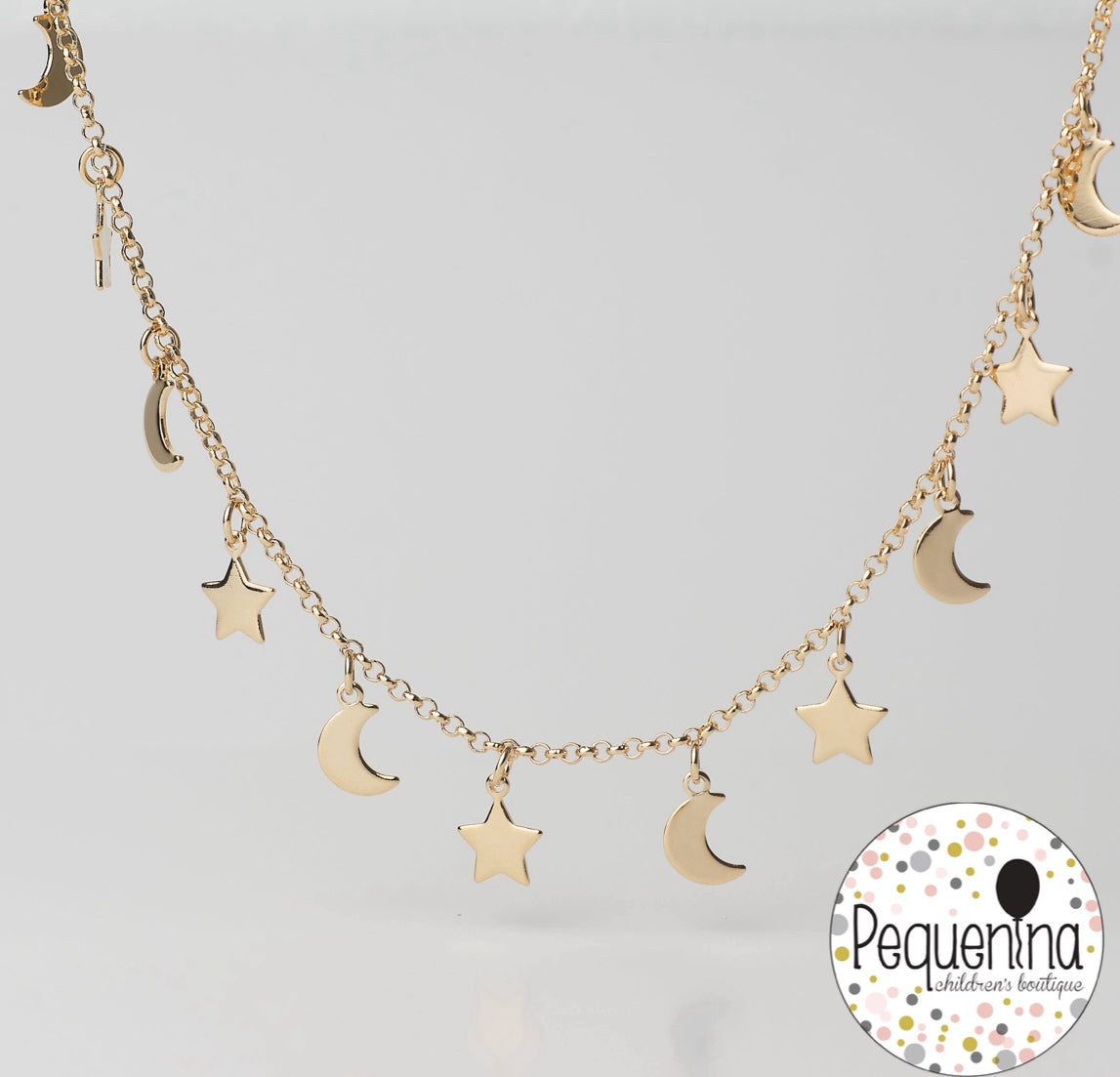 Moon and star necklace