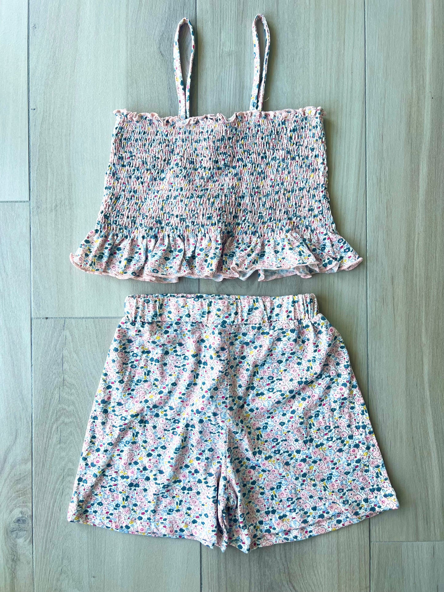 Smocked crop set