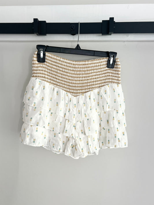 Pineapple ruffle shorts