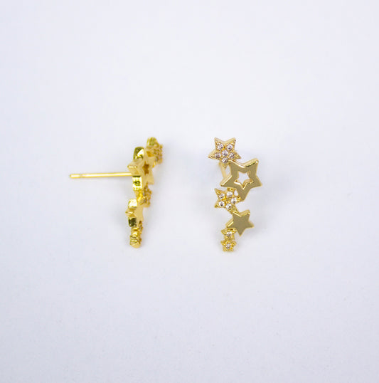 Micropave stars earring