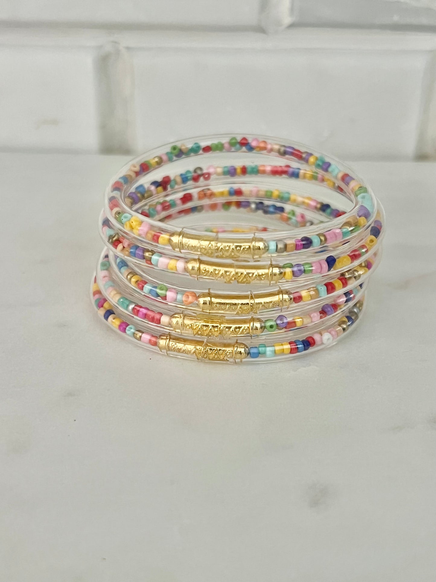 All weather multicolor bangles