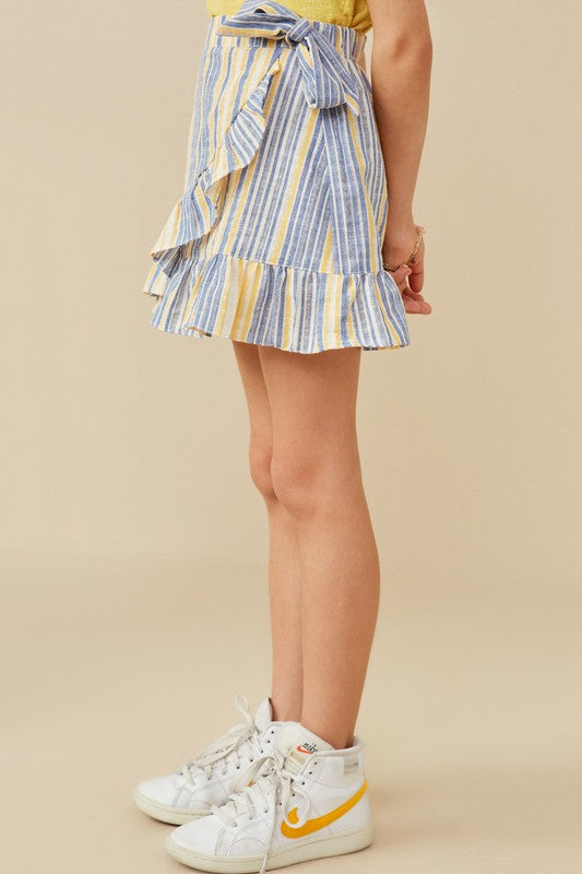 lemon pop ruffle skirt